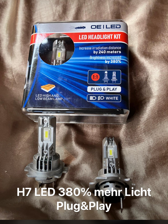 H7 LED OE 380% mehr Licht 12-24V 25W- 2Stk.