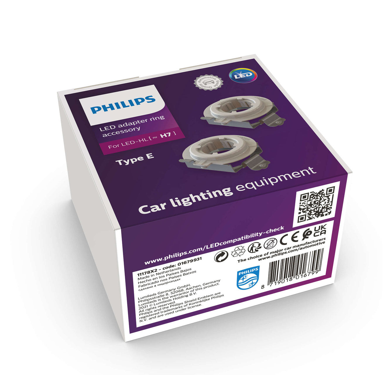 Adapter Ring Typ E passend zu H7 Philips PRO6000 LED ( 2 Stk.)