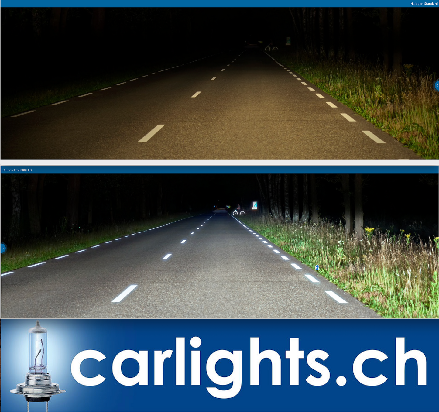 LED- H4 LED "Philips Ultinon" PRO6000 12V/ CON OMOLOGAZIONE STRADALE.