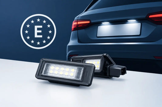 LED Kennzeichenbeleuchtung mit E Prüfzeichen