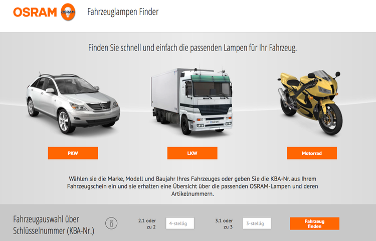 Lampen-Finder OSRAM