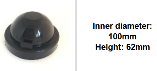 55mm -120mm Scheinwerfer-Deckel Gummi Abdeckung rund tiefer 55mm -120mm 1 Set