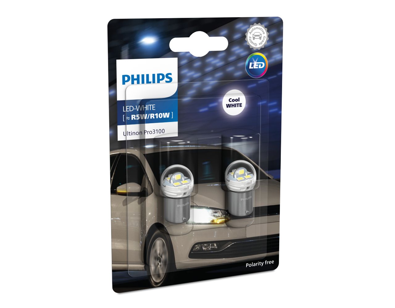 R5W/R10W LED Philiips 12V 1,8W BA15s Ultinon Pro 3100 6000K 2Stk.