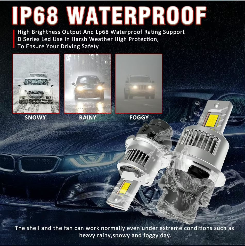 D2S, D2R LED  D-Serie 300% mehr Licht plug&play Xenon Ersatz 1 Set