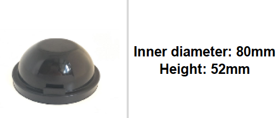 55mm -120mm Scheinwerfer-Deckel Gummi Abdeckung rund tiefer 55mm -120mm 1 Set
