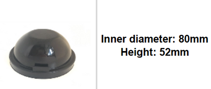 55mm -120mm Scheinwerfer-Deckel Gummi Abdeckung rund tiefer 55mm -120mm 1 Set