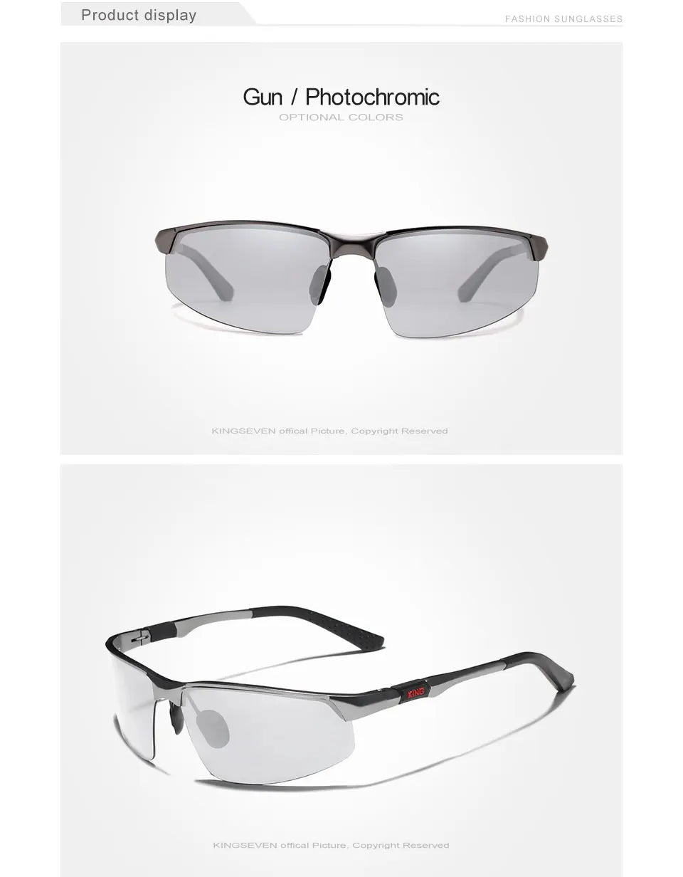 Kingseven  selbsttönende Sonnenbrille Männer