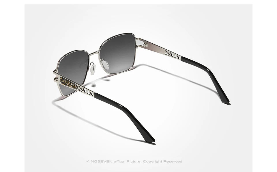 Kingseven polarized uv400 ladies sunglasses high quality stainless steel ladies sunglasses elegant design fashion eyewear