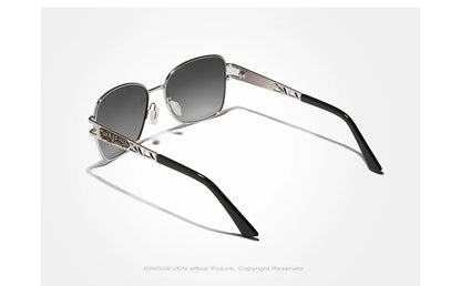 Kingseven polarized uv400 ladies sunglasses high quality stainless steel ladies sunglasses elegant design fashion eyewear