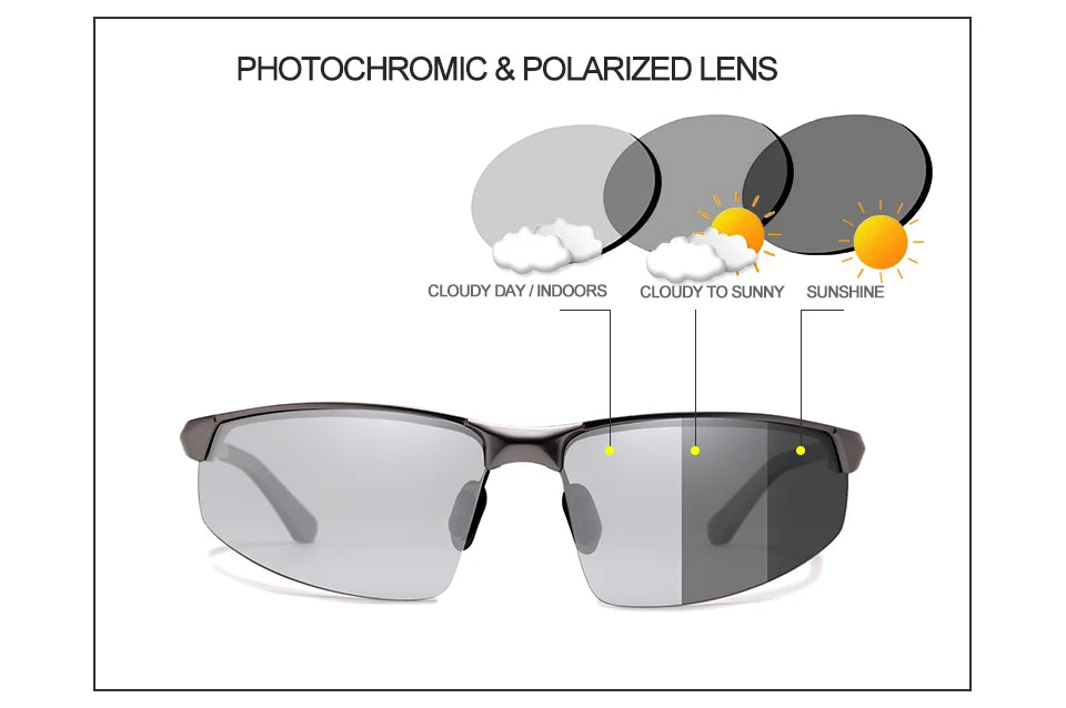 Kingseven  selbsttönende Sonnenbrille Männer