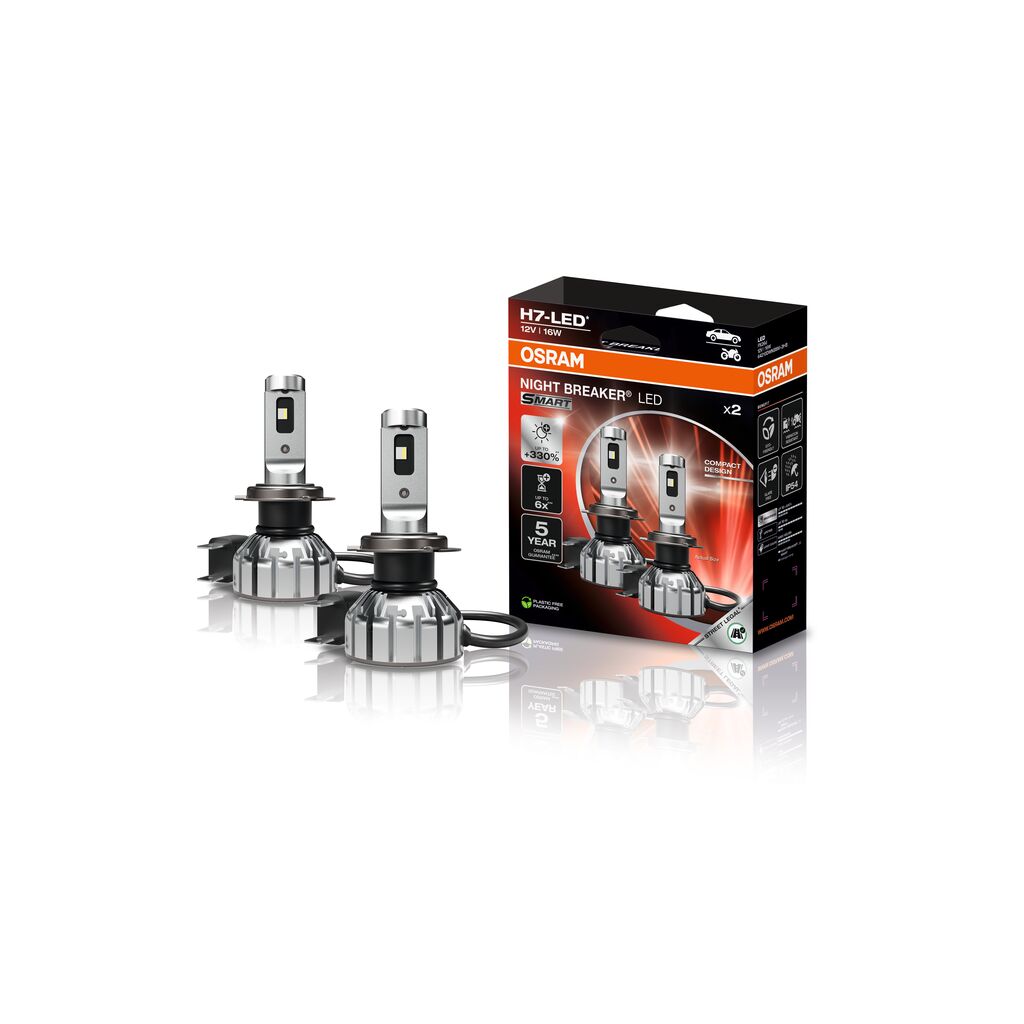 H7 OSRAM NIGHT BREAKER LED SMART mit Strassenzulassung 330% mehr Licht