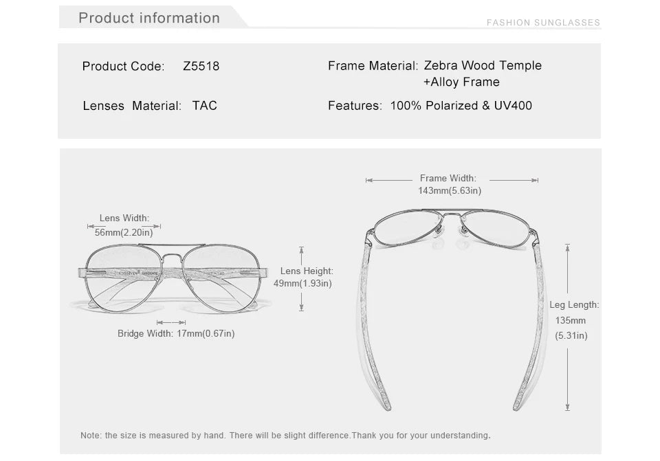Kingseven nouvelle main en bois lunettes de soleil polarisées hommes lunettes de protection uv400 lunettes de bois temples oculos z5518