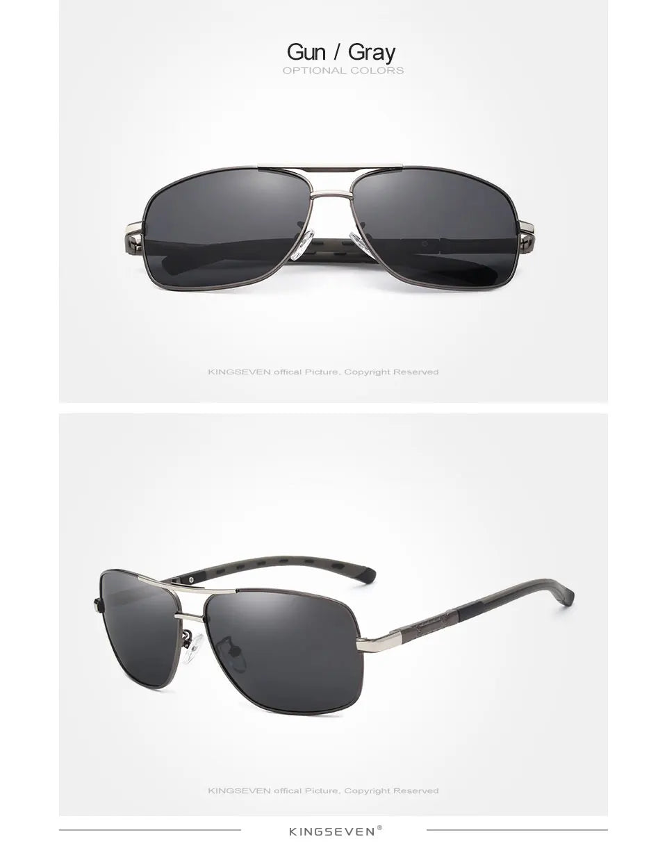 Kings even brand hommes aluminium lunettes de soleil hd polarisées uv400 miroir hommes lunettes de soleil femmes lunettes pour hommes oculos de sol n724