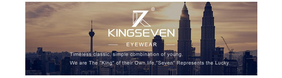 KINGSEVEN Marque Design Lunettes de soleil Hommes Conduite Cadre Carré Lunettes de soleil Homme Classique Unisexe Lunettes Gafas