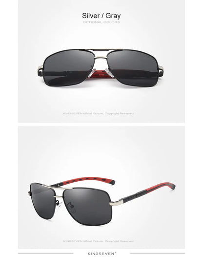 Kings even brand hommes aluminium lunettes de soleil hd polarisées uv400 miroir hommes lunettes de soleil femmes lunettes pour hommes oculos de sol n724