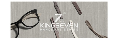 KINGSEVEN Brand Design TR90 + Walnut Wood Handmade Sunglasses Men Polarized Glasses Accessories Sunglasses Reinforced Hinge