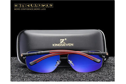 Kings even brand hommes aluminium lunettes de soleil hd polarisées uv400 miroir hommes lunettes de soleil femmes lunettes pour hommes oculos de sol n724