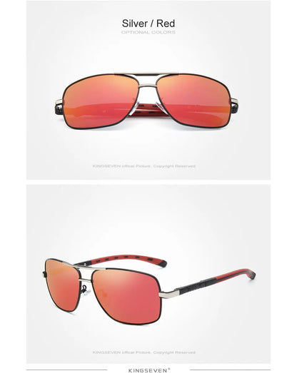 Kings even brand hommes aluminium lunettes de soleil hd polarisées uv400 miroir hommes lunettes de soleil femmes lunettes pour hommes oculos de sol n724