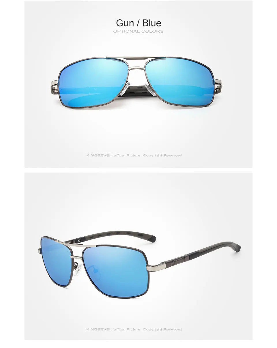 Kings even brand hommes aluminium lunettes de soleil hd polarisées uv400 miroir hommes lunettes de soleil femmes lunettes pour hommes oculos de sol n724