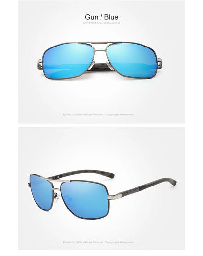 Kings even brand hommes aluminium lunettes de soleil hd polarisées uv400 miroir hommes lunettes de soleil femmes lunettes pour hommes oculos de sol n724