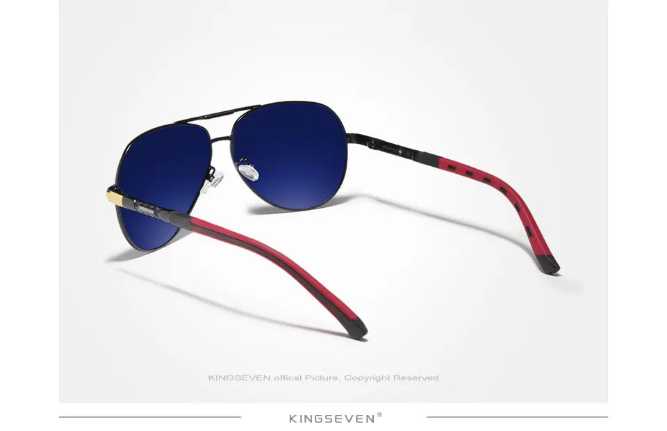 KINGSEVEN marque des hommes de l'aluminium de magnésium lunettes de soleil polarisées UV400 lunettes de soleil oculos hommes Lunettes de soleil pour les hommes N725
