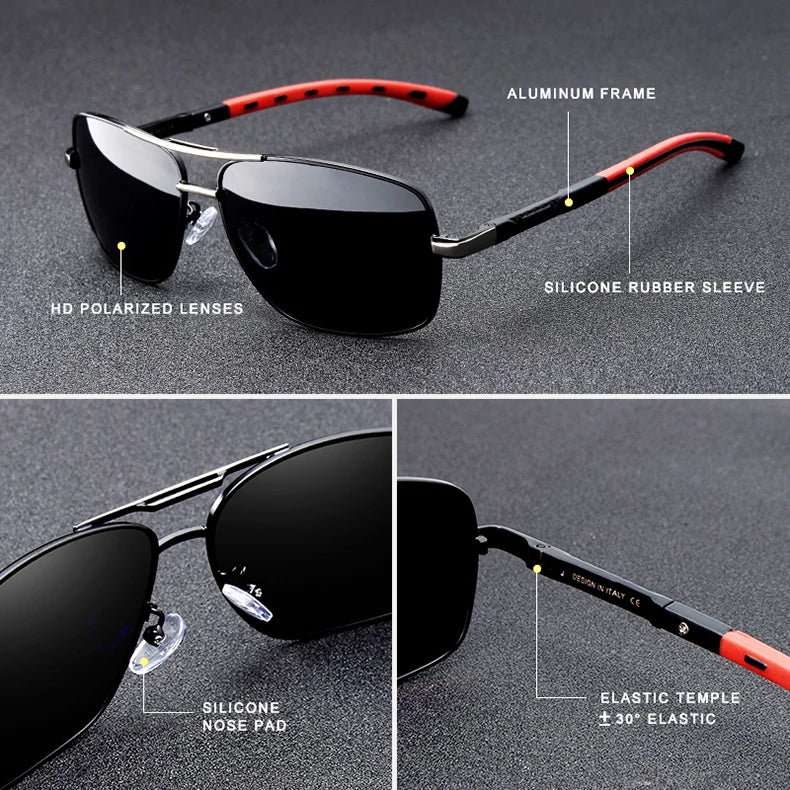Kings even brand hommes aluminium lunettes de soleil hd polarisées uv400 miroir hommes lunettes de soleil femmes lunettes pour hommes oculos de sol n724