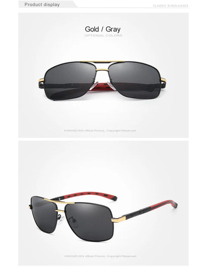 Kings even brand hommes aluminium lunettes de soleil hd polarisées uv400 miroir hommes lunettes de soleil femmes lunettes pour hommes oculos de sol n724
