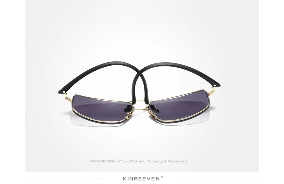 KINGSEVEN Marque Design Lunettes de soleil Hommes Conduite Cadre Carré Lunettes de soleil Homme Classique Unisexe Lunettes Gafas