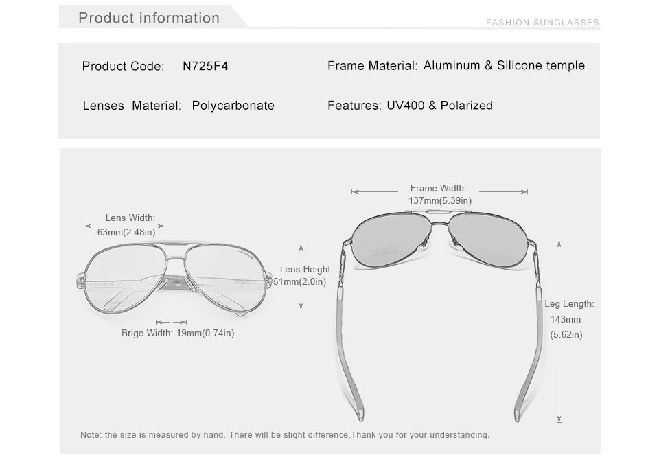 KINGSEVEN marque des hommes de l'aluminium de magnésium lunettes de soleil polarisées UV400 lunettes de soleil oculos hommes Lunettes de soleil pour les hommes N725