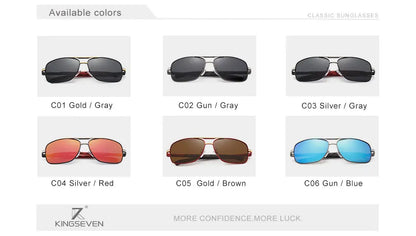 Kings even brand hommes aluminium lunettes de soleil hd polarisées uv400 miroir hommes lunettes de soleil femmes lunettes pour hommes oculos de sol n724
