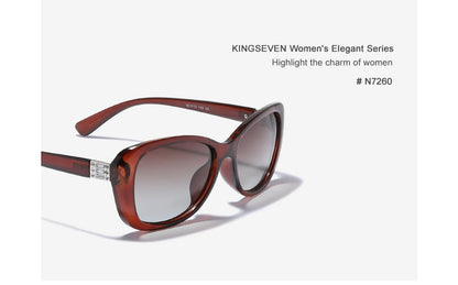 KINGSEVEN Young Style Sunglasses Women Gradient Polarized Lens Luxury Design Ladies Elegant
