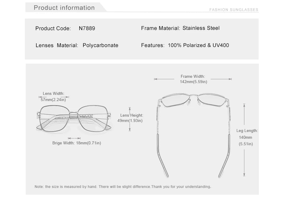 Kingseven polarized uv400 ladies sunglasses high quality stainless steel ladies sunglasses elegant design fashion eyewear