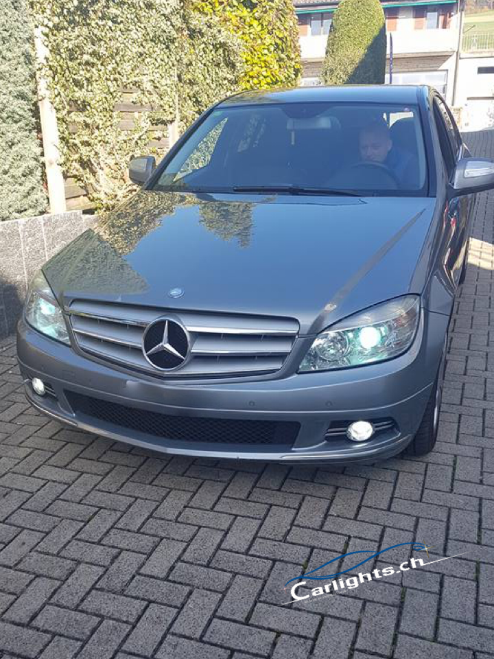 MERCEDES C-Klasse (W/S / C204)  ab 2011-2014  LED Upgrade-Set mit Halogen-Scheinwerfer