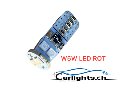 W5W-T10 LED CANBUS Star Swiss Made Rot 1 Stk.