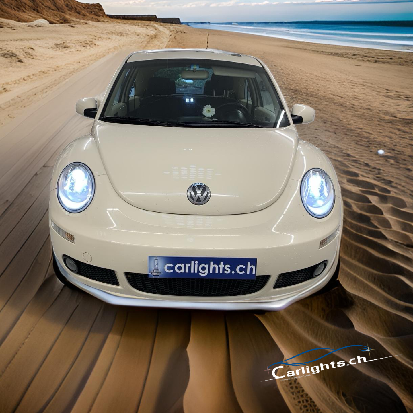 VW Beetle 16   2011-2016  LED Upgrade-Komplett-Set mit Halogen-Scheinwerfer