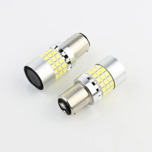 P21/5W LED Rot Super CANBUS Swiss Made 12-24V Bremslicht BA15D, 1 Set