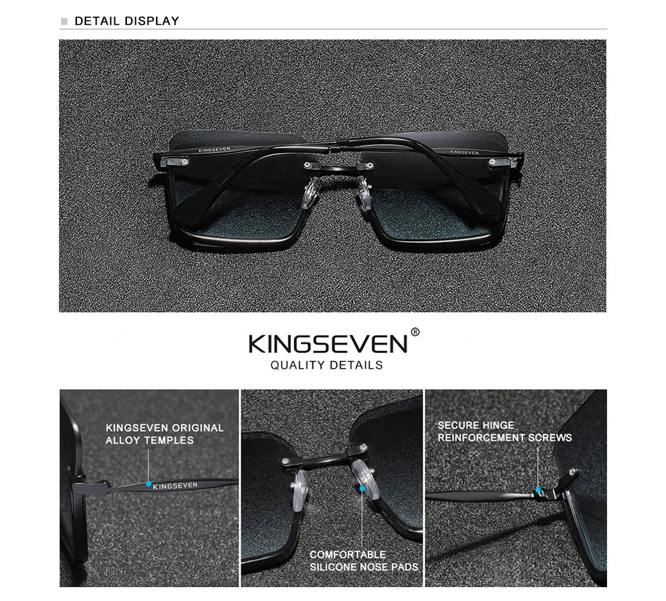 Autentico kingseven 2024 nuovo design occhiali da donna protezione uv400 occhiali da sole donne lenti sfumate moda occhiali oculos de sol