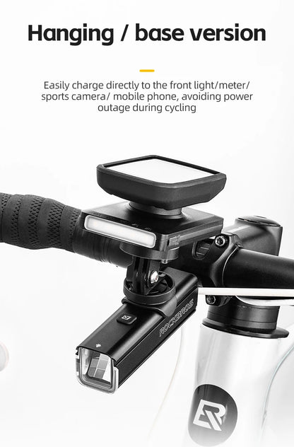 Luce per bicicletta Rockbros 1500LM e batteria power bank 5000 mAh