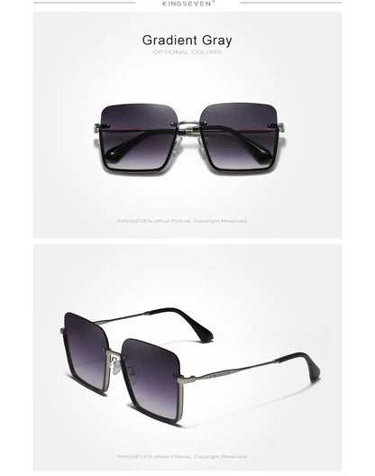 Autentico kingseven 2024 nuovo design occhiali da donna protezione uv400 occhiali da sole donne lenti sfumate moda occhiali oculos de sol