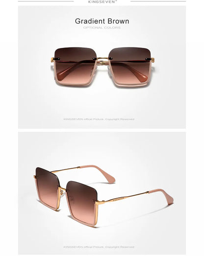 Autentico kingseven 2024 nuovo design occhiali da donna protezione uv400 occhiali da sole donne lenti sfumate moda occhiali oculos de sol
