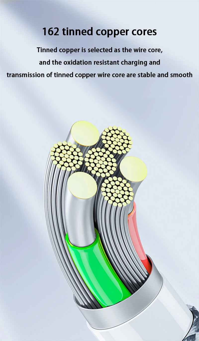 Essager 540 ruota cavo magnetico 3a ricarica veloce Micro usb tipo C cavo per Iphone Xiaomi magnete caricabatterie telefono cavo dati