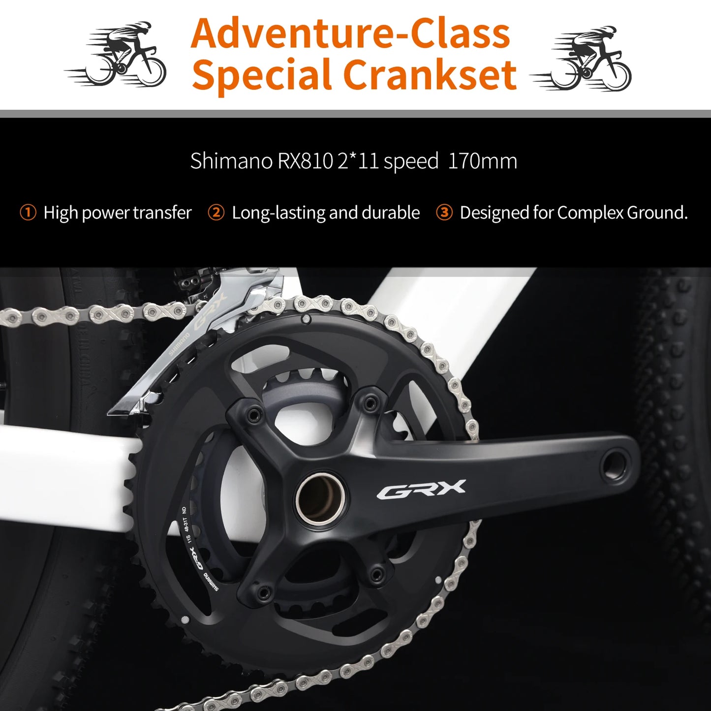 SAVA Carbon Fiber Gravel Road Bike GRX 600 Dual Disc 22 Speed Road Bike Race Bike 700C