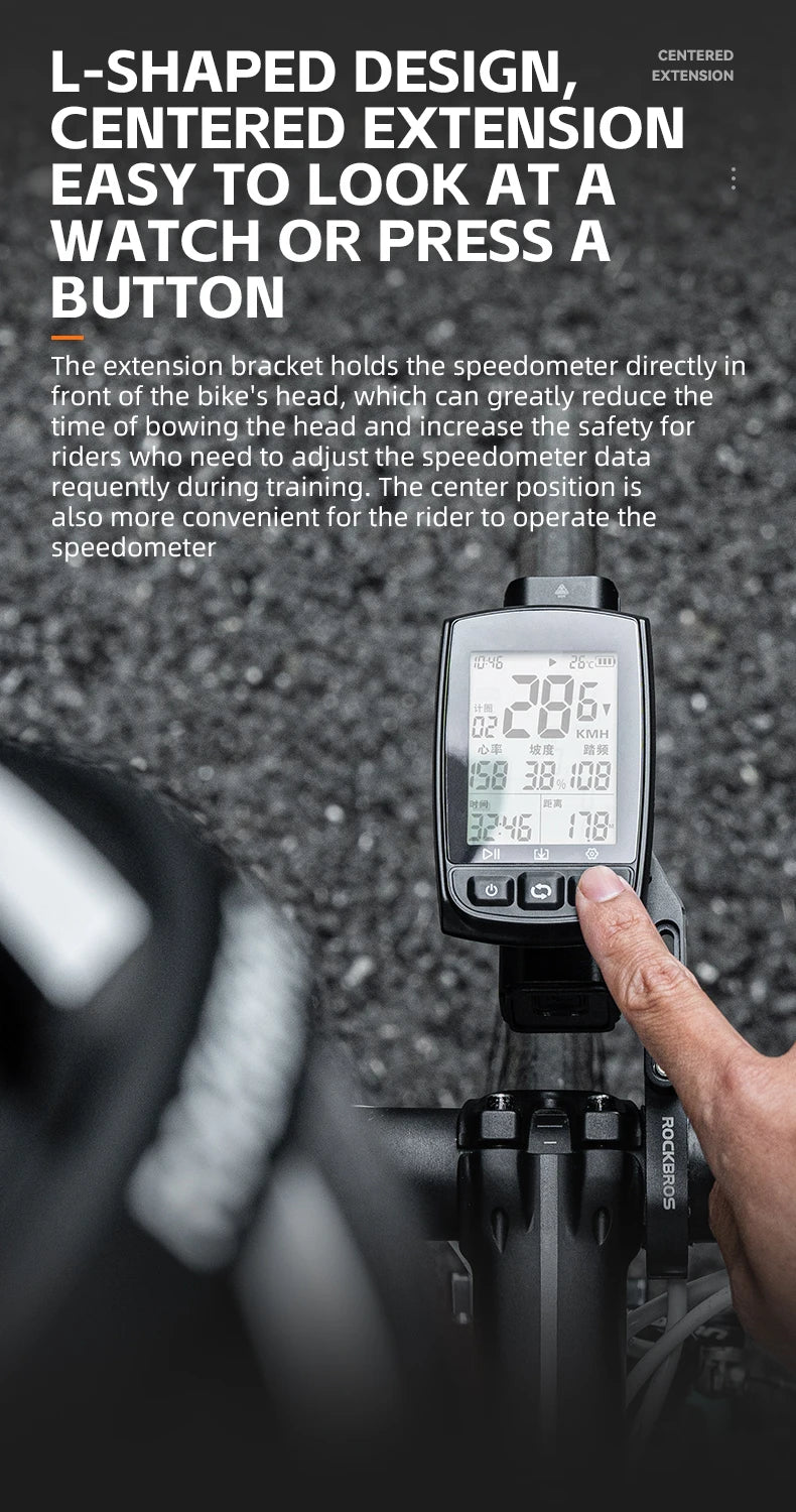 Rockbros bike light holder, GoPro camera, or speedometer Gamin Navi