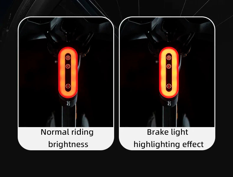 Rockbros bicycle rear light with lock can be locked and unlocked by cell phone