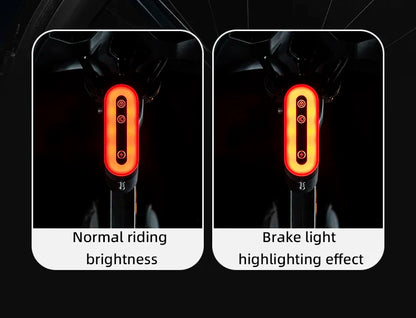 Rockbros bicycle rear light with lock can be locked and unlocked by cell phone