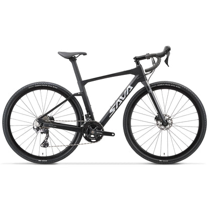 SAVA Carbon Fiber Gravel Road Bike GRX 600 Dual Disc 22 Speed Road Bike Race Bike 700C