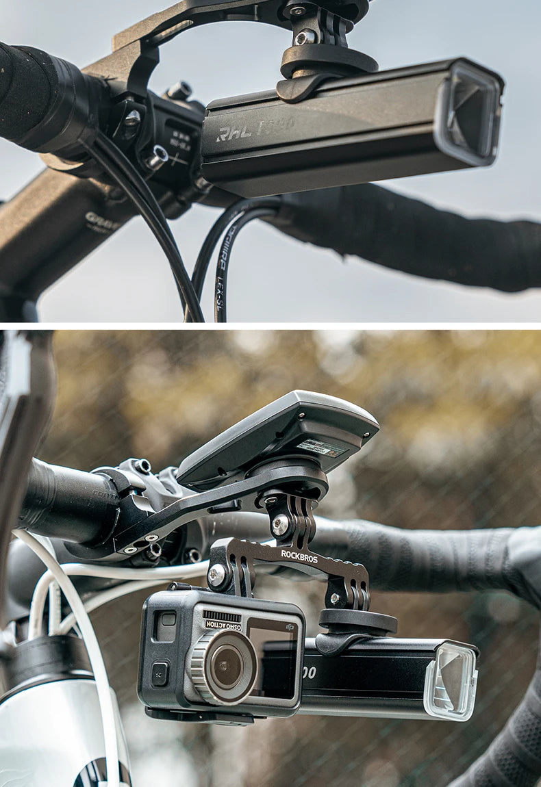 Rockbros bike light holder, GoPro camera, or speedometer Gamin Navi