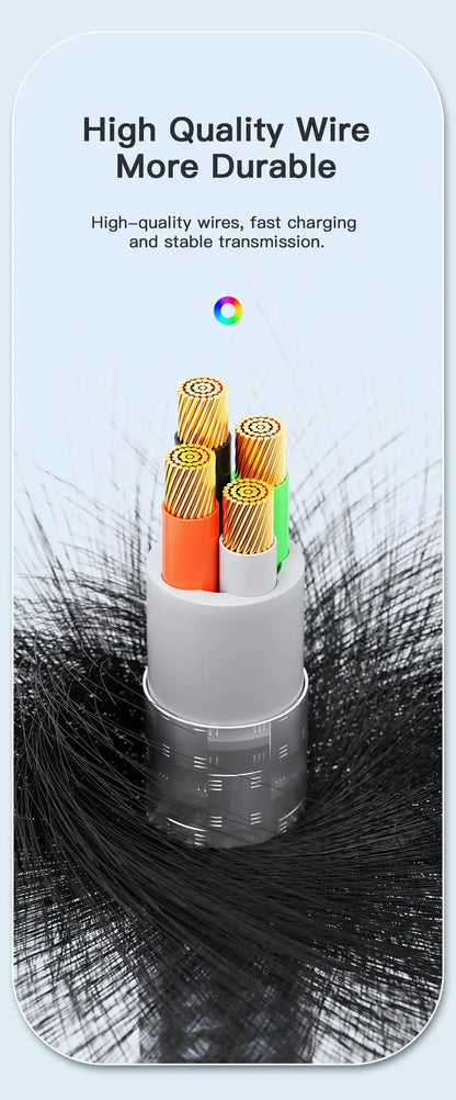 Essager USB Cable For iPhone 14 13 12 11 Pro Xs Max X Xr LED Lightning Fast Charging Phone Data Cable For iPad Data Cord Wire