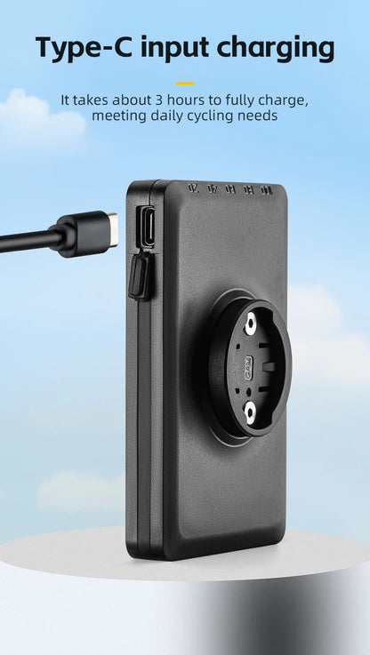 Luce per bicicletta Rockbros 1500LM e batteria power bank 5000 mAh
