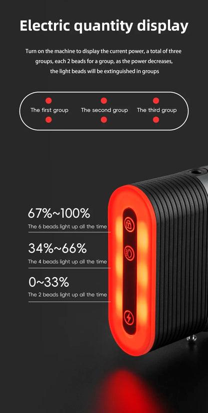 Rockbros bicycle rear light with lock can be locked and unlocked by cell phone